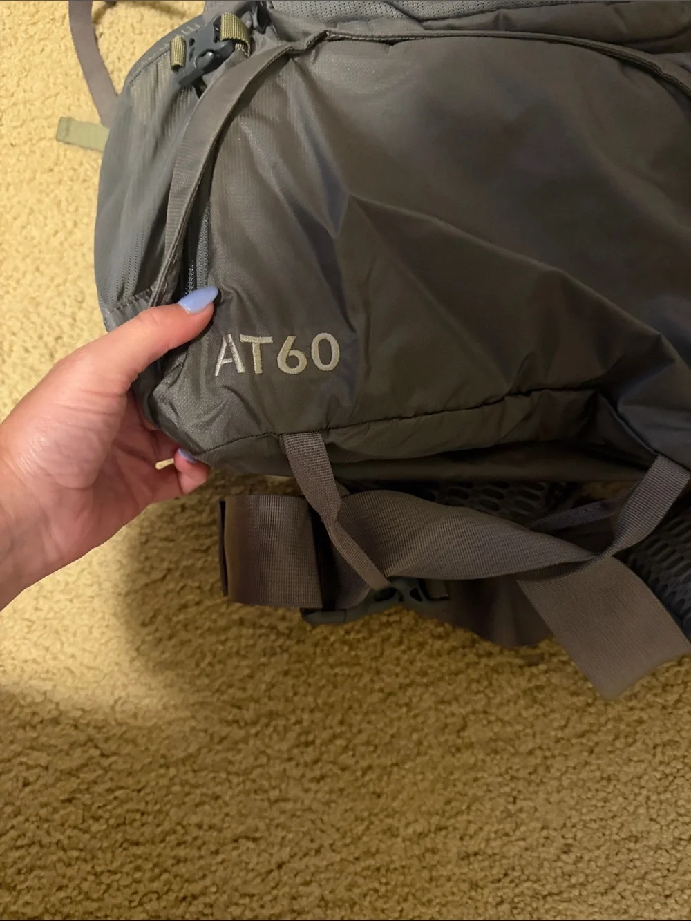 L.L. Bean Gray Travel/Camping Backpack